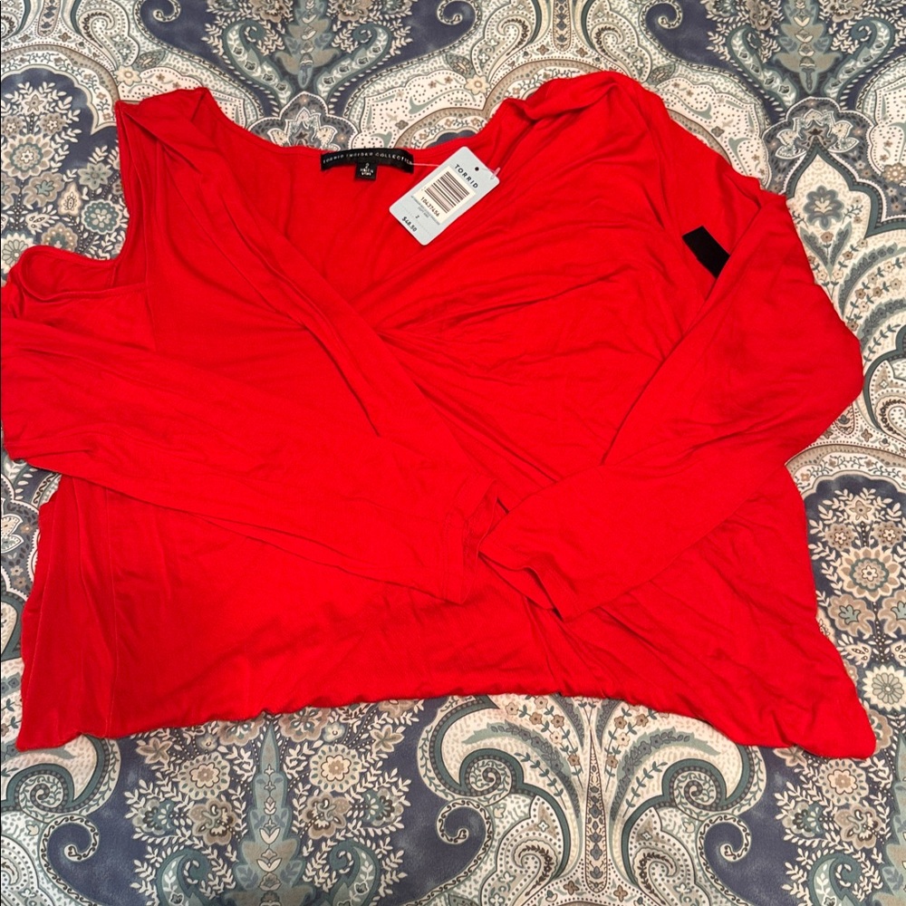 Torrid Vibrant Red Blouse